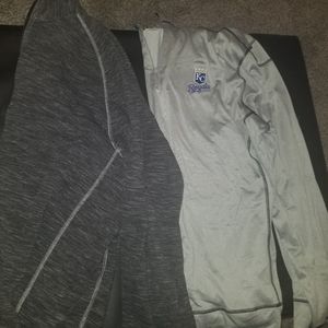 Tommy Bahama Quarter Zip and Cutter and Buck Royals branded Quarter zip